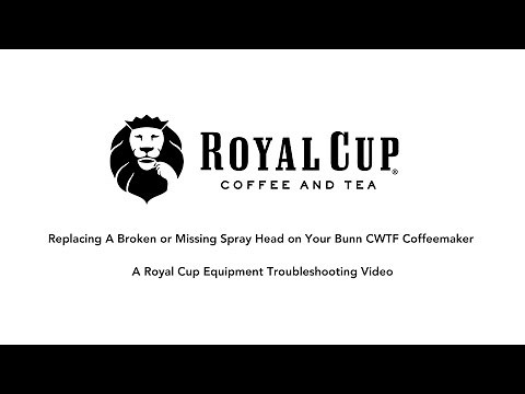 Replacing A Missing or Broken Spray Head on Your Bunn CWTF Coffeemaker
