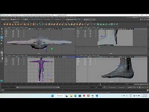 Foot Modeling In Autrodesk Maya - Full Body modeling complete here.