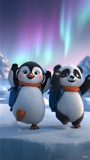 Dubi dubi dab dab 🍼😎 | viral panda Penguin baby dance 💃 #shorts #babyshorts #babydance #aidance #ai