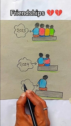 friendship 2025 💔💔💔 ll friendship status ll friendship drawing ll #friendship
