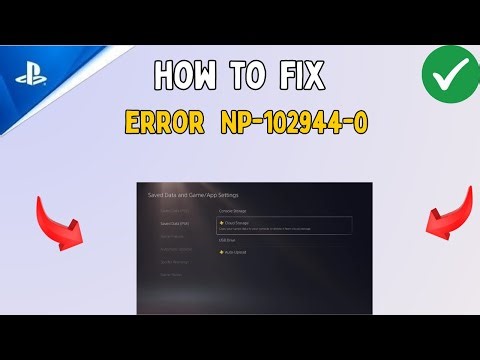 How to Fix Error Code NP-102944-0 in PS5