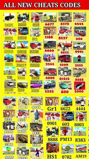 Indian Bikes Driving 3D || All NEW CHEATS CODES #shorts #short #indianbikedriving3d #gaming