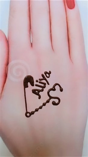 Special ❤️ Aliya name mehndi tattoo design #shortvideo #youtubeshorts #trending #viralvideo #tattoo