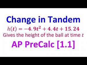 1.1C - Change in Tandem (Multiple Choice) [AP Precalculus]