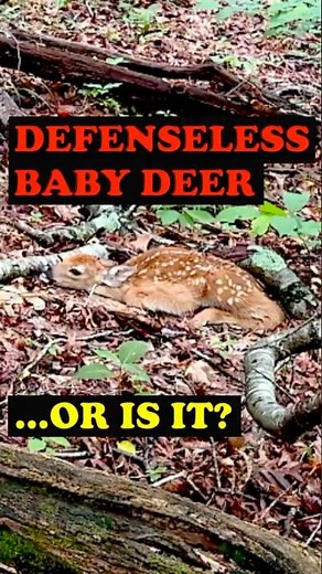 Hidden in Plain Sight: A Baby Deer Fawn #babyanimal #forestfind #wildlife