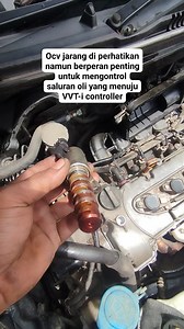 557K views · 6.5K reactions | Oil Control Valve (OCV) atau katup kontrol oli pada mobil berfungsi untuk mengatur aliran oli ke komponen mesin, sering terjadi penumpukan kotoran/kerak oli yang mmbuat kinerja ocv menjadi buruk yang bisa membuat performa mesin menurun dan tidak jarang mesin bisa menjadi kasar. #mekanikmobil #mechanic #reelotomotif #ocv #vvti #reel #fyp | Ari Juandaa | Facebook