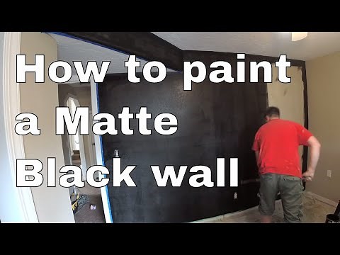 How to paint a matte black wall - tips and tools to use