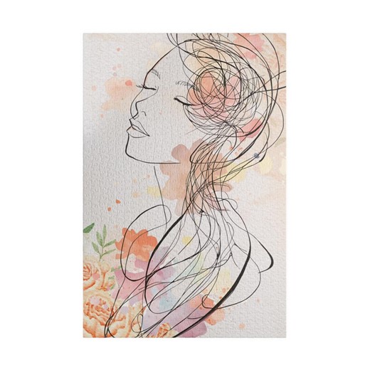 Woman Line Art Jigsaw Puzzle (110, 252, 520, 1014 Pieces) - Abstract Women Art, Jigsaw Puzzle Wall Art Gift - Etsy