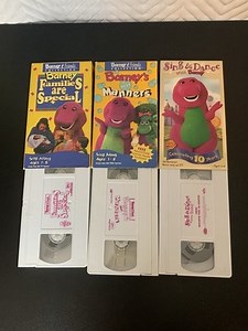 Vintage Barney VHS Video Cassette Lot Set Family Manners Sing Along Youth Kids | eBay
