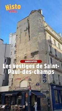 This piece of wall doesn't go with the building; it's the last remnant of the Saint-Paul-des-Cham...