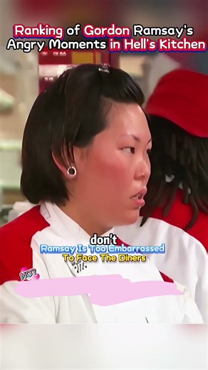 The ranking of Gordon Ramsay's angry moments in Hell's Kitchen is really terrifying.