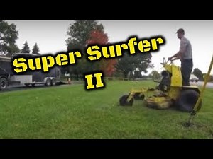 Great Dane mower - cutting lots of grass