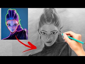 How to draw Rumi from K-pop Demon hunters || full tutorial || Step by Step