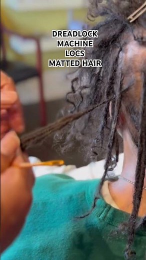 DREADLOCK MACHINE LOCKS MATTED HAIR #viralshorts