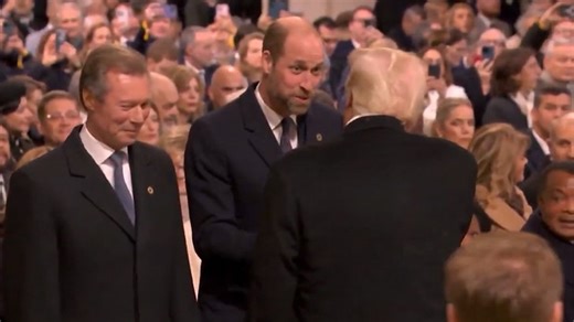 Donald Trump Gets Royal Reception At Notre Dame, Handshake With Prince William