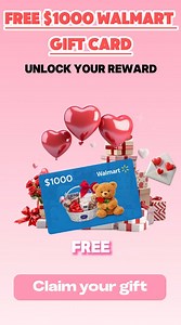 💝 Valentine’s Day Giveaway! 🎉Win a $1000 Walmart Gift Card — perfect for gifts, groceries & more. ✔️ 100% FREE Entry ✔️ No credit card needed ✔️ Quick questions to enter 🎁 Limited entries before Valentine's Day – tap below to stand a chance! | Free Rewards Center