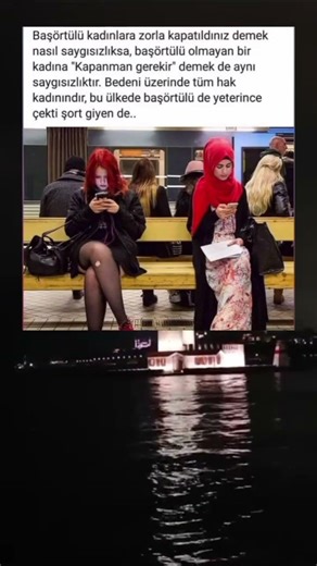 bu ülkede başörtülü de yeterince çekti şort giyen de