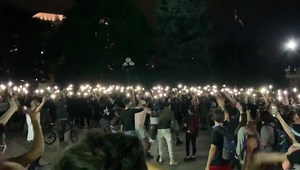 2.7K views · 124 reactions | From Tuesday night’s demonstration in downtown Denver after curfew, where protesters chant “No justice, no peace.” Video from CPR News reporter Michael Elizabeth Sakas. | Denverite | Facebook