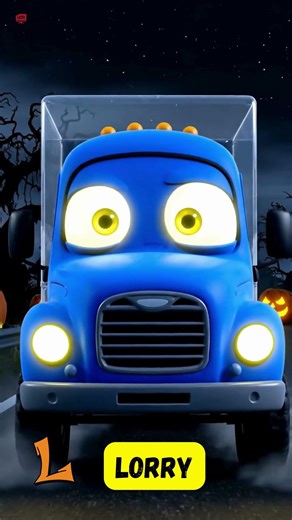 🎃 I–P Halloween Vehicles 🚗 | Learn Alphabet & Vehicles for Kids #abcd #kids #shorts