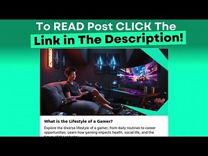 What is the Lifestyle of a Gamer?