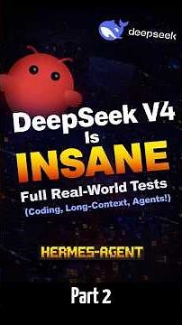 DeepSeek V4 Is INSANE — Full Real‑World Tests (Part 2) #DeepSeekV4 #hermes #OpenClaw