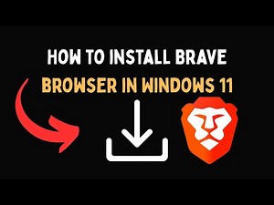 How to install Brave browser in Windows 11