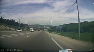 Semi Truck Stops Before Hitting Small Car | Jukin Licensing