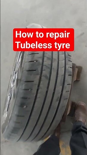 TUBELESS TYRE- how to repair yourself (DIY)