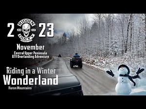 Riding in a winter wonderland - Huron Mountains in the Upper Peninsula, Michigan