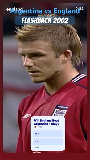 Beckham’s 2002 REVENGE Pen! 🏴󠁧󠁢󠁥󠁮󠁧󠁿 vs 🇦🇷 | Who Wins TODAY? #shorts