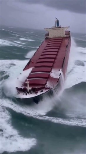 BULK CARRIER IN STORMY SEAS! | 100+ Foot Waves & Extreme Weather Survival #seaship #lifeatsea