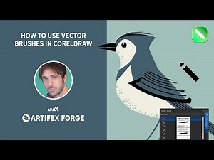 How to Use CorelDRAW Vector Brushes | Artistic Media Tool Tutorial