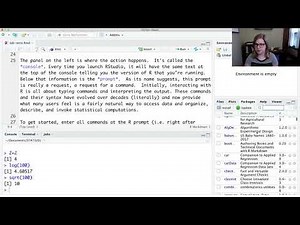 Introduction to R and RStudio (STAT 320, lab-EDA video 1 of 2)
