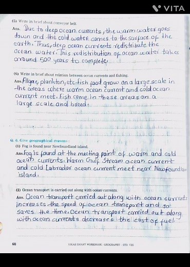 Class 8 Geography Chapter 5 workbook solution Maharashtra state board @swaranotes