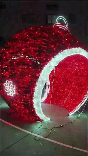 🎄 Christmas Ball Arch Decorative Lighting for Outdoor Entrance and Festival Display