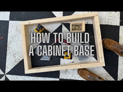 DIY Custom Cabinet Build Series Part 1: How to Build an easy Cabinet Base