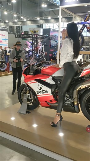 Stunning Model With Ducati Superbike Steals The Show! 🔥