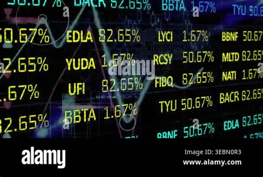 Animation of trading board over multiple graphs, blockchains, numbers and map on black background. Digitally generated, hologram, stock market, investment, report, cryptocurrency and technology Stock Video Footage - Alamy