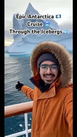 Epic cruise Trip to Antarctica🇦🇶😱😍 #viral #fyp #shorts #cruise #iceberg #antarctica #snow #india