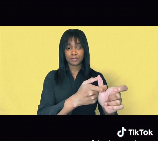 Saying Run in American sign language #asl #signlanguage #education #lessons #signs #deafmute