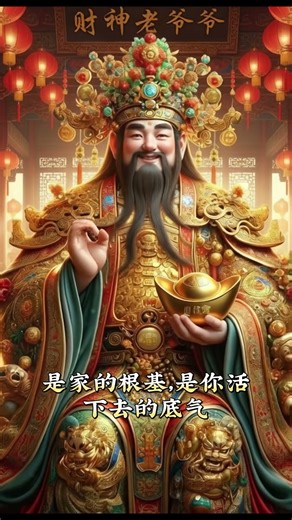 The God of Wealth's advice: A person without money is worse off than a ghost.