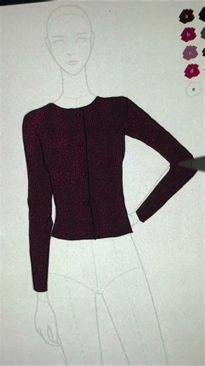 FD CLASS | Sequin Cardigan Demo by #fashiondraw