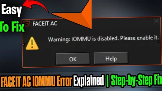 How To Enable Iommu for Faceit Anti-Cheat (Windows 10/11)
