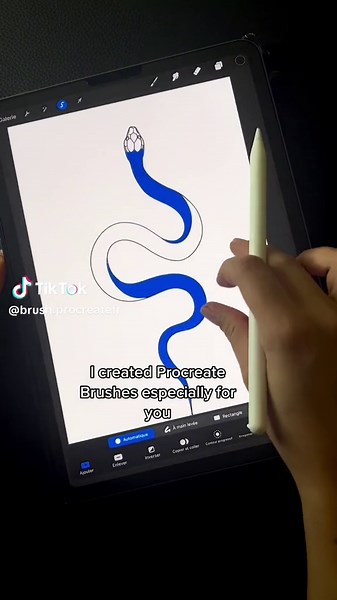 Snake scales tools for Procreate ! 😍#procreatestamps #drawingtutorial #procreatetattoo #procreatetipsandtricks #procreatebrush