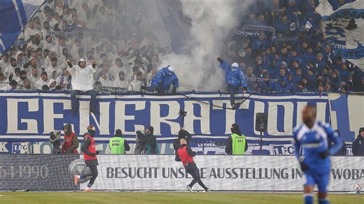 Spiel gegen Dresden: 64 Polizisten verletzt - Ausschreitungen in Magdeburg
