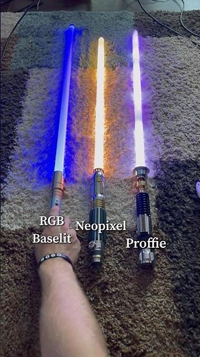 Lightsaber Comparison: RGB vs Neopixel vs Proffie