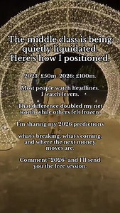 If you only watch the headlines in 2026, you’ll feel the squeeze without ever understanding why. The real shift happens underneath: interest rates that change how assets are priced, lending rules that decide who gets credit, frozen tax bands that quietly take more of each pay rise. Back in 2023 I wrote 10 predictions based on those “boring” levers. I moved early with my own money, and 9.5/10 of those calls were broadly right. My personal worth went from around £50m to over £100m not because I’m