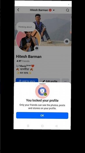 How to lock your Facebook Profile 🔐| Face account locked..#fb