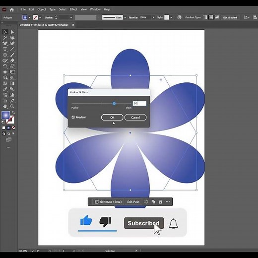 🌸 SIMPLE FLOWER VECTOR DESIGN IN ADOBE ILLUSTRATOR ✨️ | Beginner Friendly Vector Art Tutorial