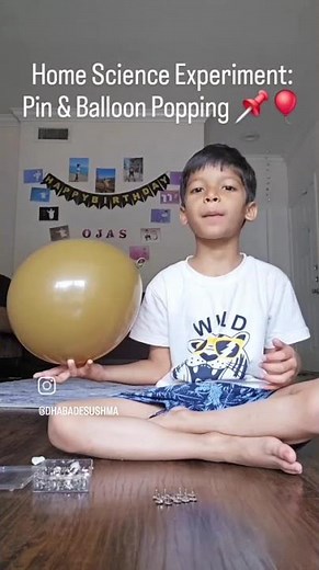 Home Science Experiment - Pin & Balloon Popping #ScienceExperiment#STEMActivity#ScienceForKids#learn